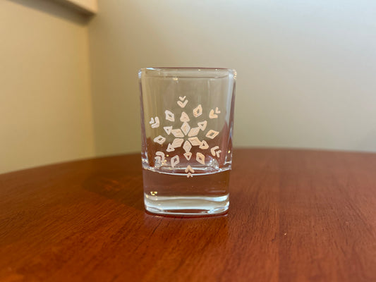 Snowflake Shot Glass