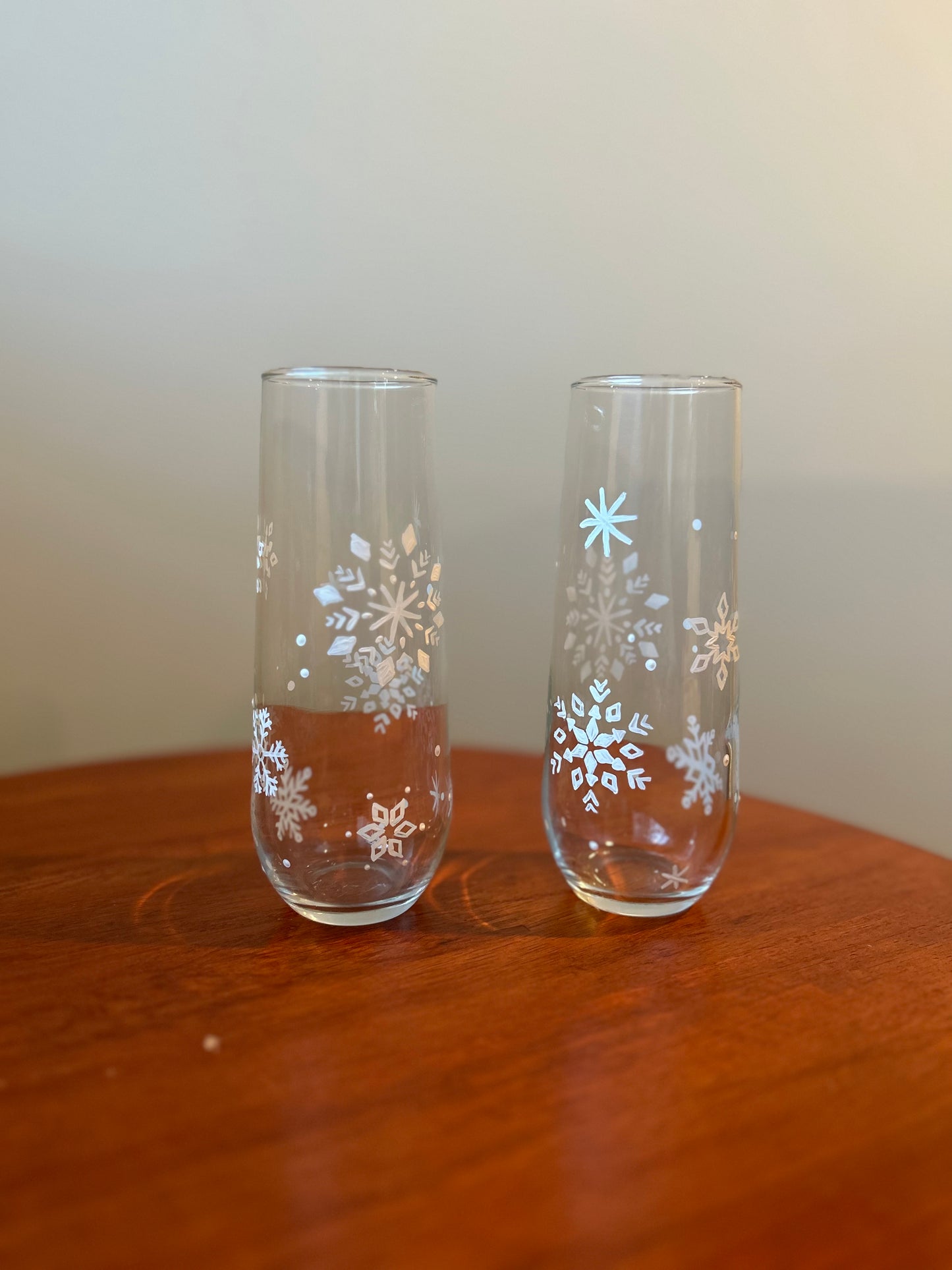 Snowflakes Prosecco Glass