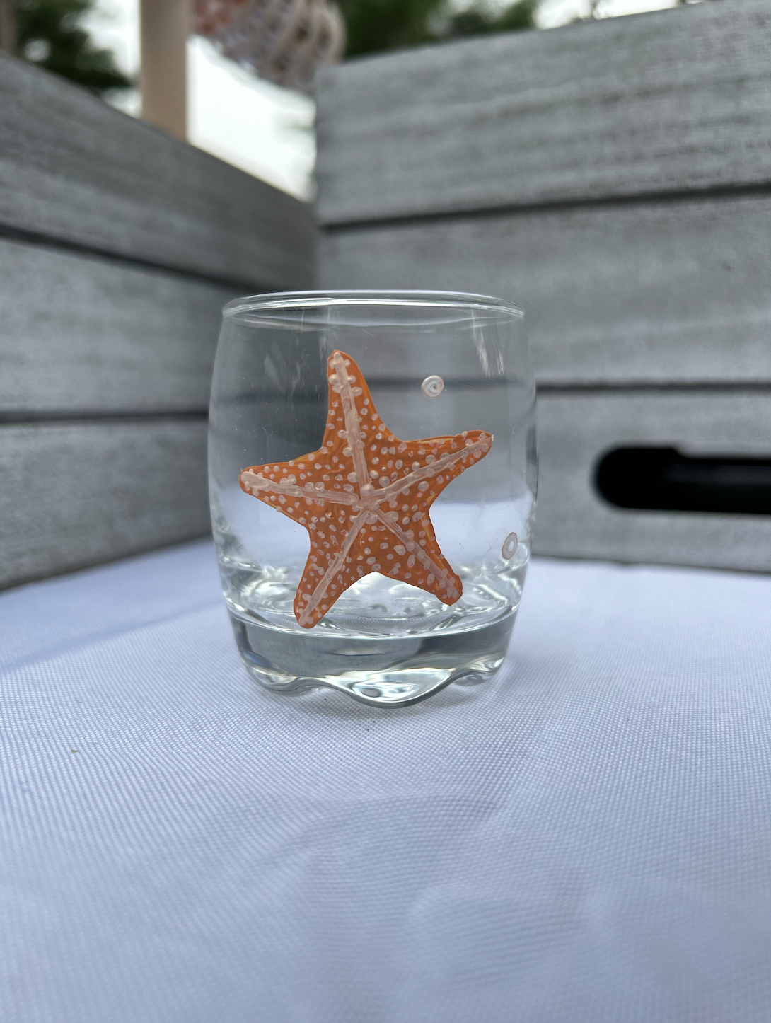 Starfish Shot Glass | Hand-Painted Shot Glass